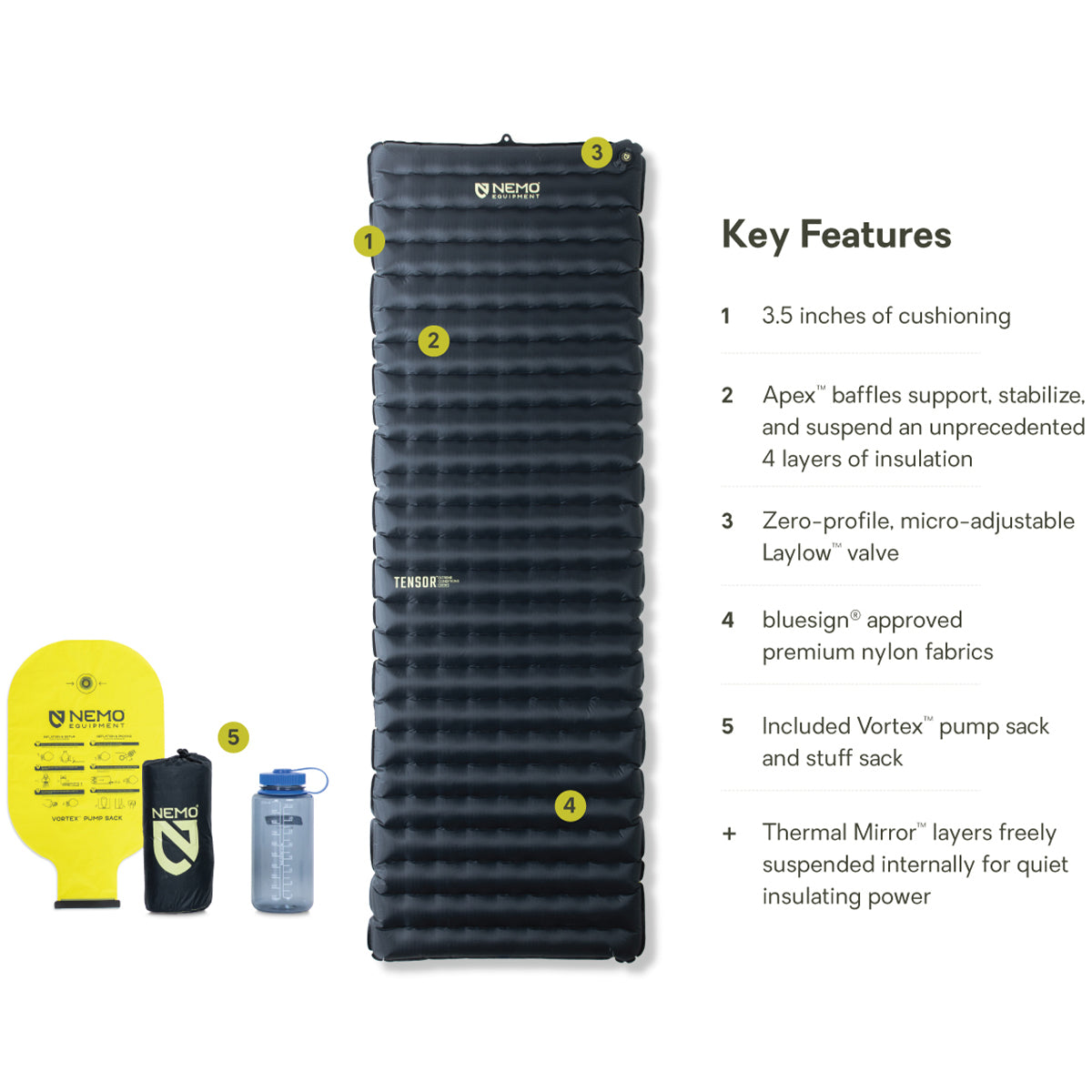 Tensor Extreme Conditions Regular Wide [NEMO Nemo] Sleeping mat Air mat 轻型睡垫